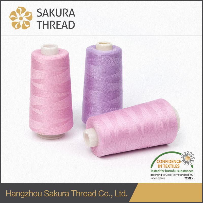 100% Polyester Sewing Thread For Home Clothing